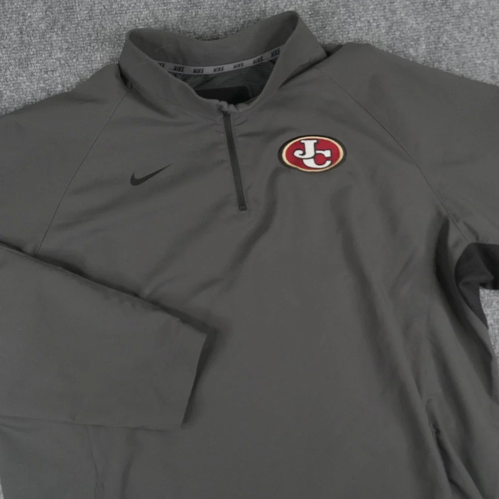 Nike Quarter Zip Pullover Mens‎ Large Grey San Francisco 49ers NFL Training Top